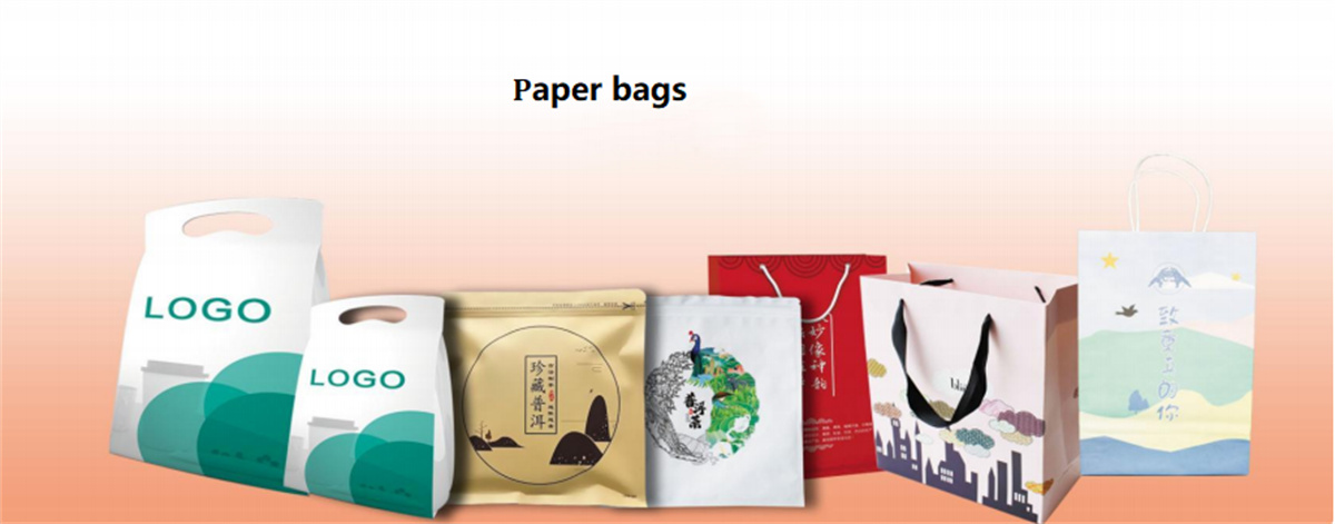 paper bags printed by direct to package printer