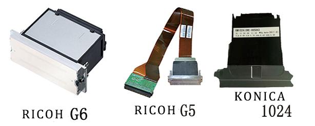 Ricoh G5 G6 Konica1024 from uv printer for acylic wood glass